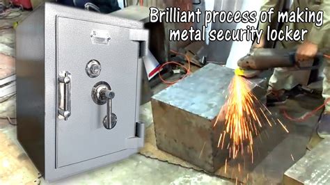 diy lock box metal|The amazing process of making metal security locker .